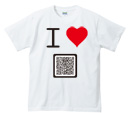 アイラブ アイラブQR ベーシックTシャツ