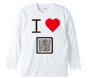 アイラブ アイラブQR ロングTシャツ