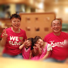 女性向け還暦祝いのTシャツ。ご夫婦でリンクペア